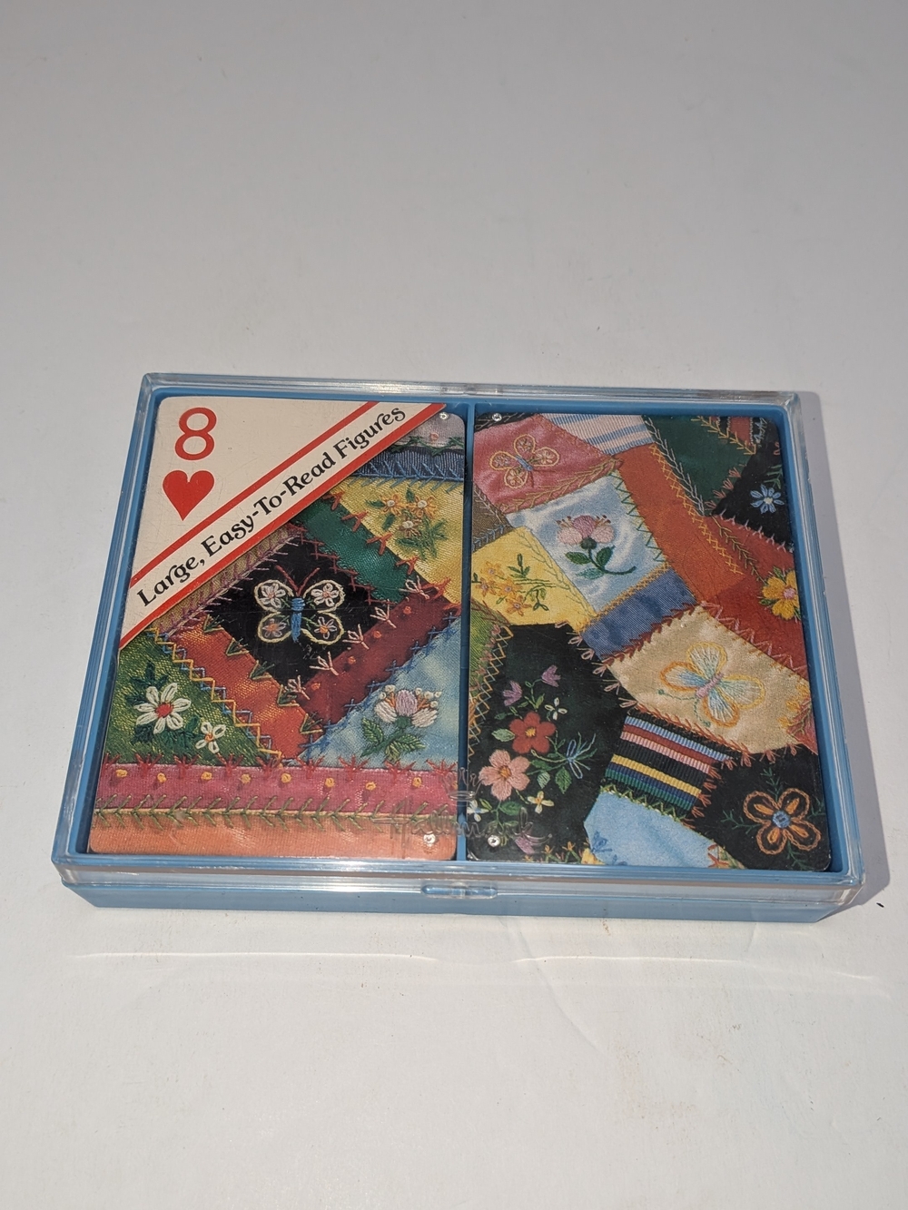 Vintage Hallmark Double Deck Patchwork Plastic Coated Playing Cards NIB